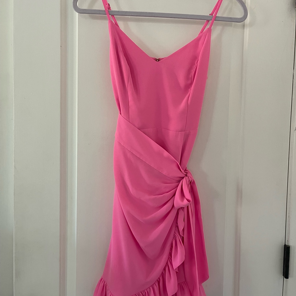 Lilly Pulitzer Vibrant Pink Asymmetrical Dress